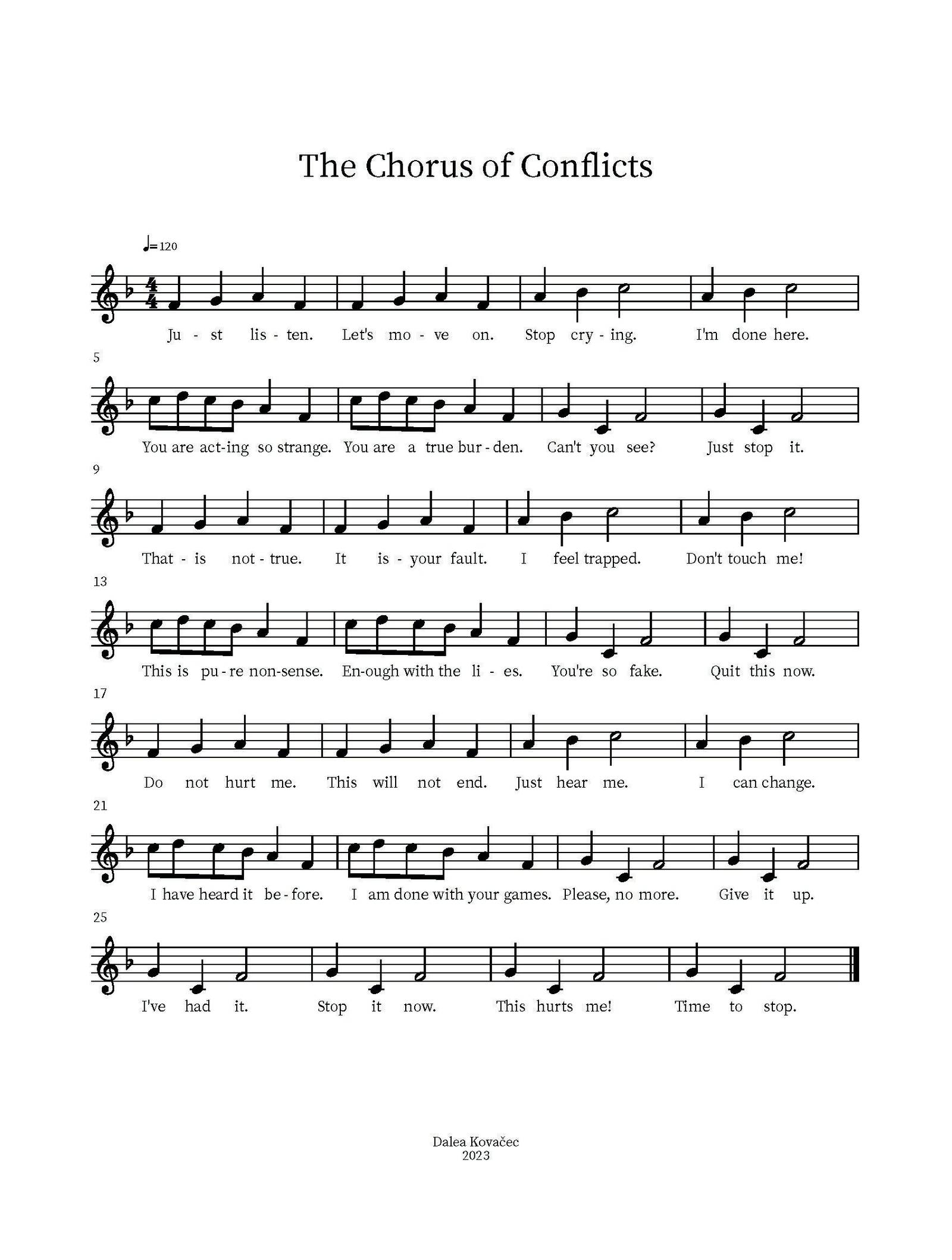 the chorus of conflicts, SEO